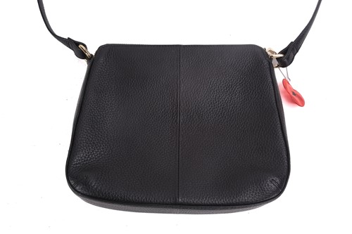 Lot 58 - Two Osprey crossbody bags in black leather;...