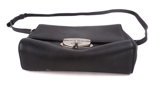 Lot 58 - Two Osprey crossbody bags in black leather;...