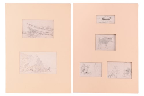 Lot 105 - Joseph Stannard (1797-1830), four pencil...