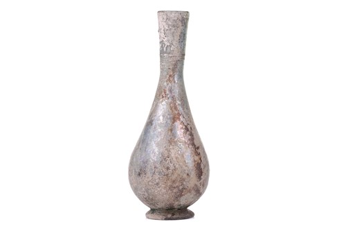 Lot 262 - A Roman glass inverted baluster flask with a...