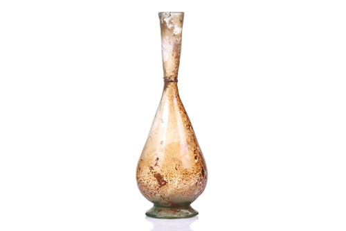 Lot 257 - A Roman glass inverted baluster form flask...