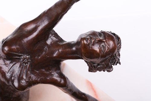 Lot 203 - Tom Merrifield (1932-2021), a bronze study of...