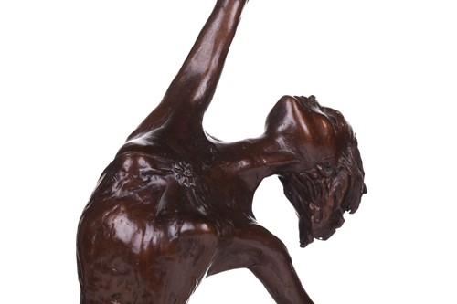 Lot 203 - Tom Merrifield (1932-2021), a bronze study of...