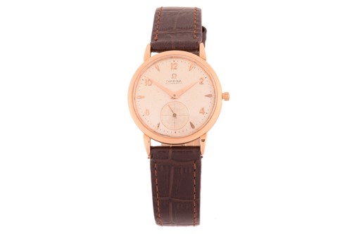 Lot 272 - An Omega 1957 automatic gold watch ref:2402,...