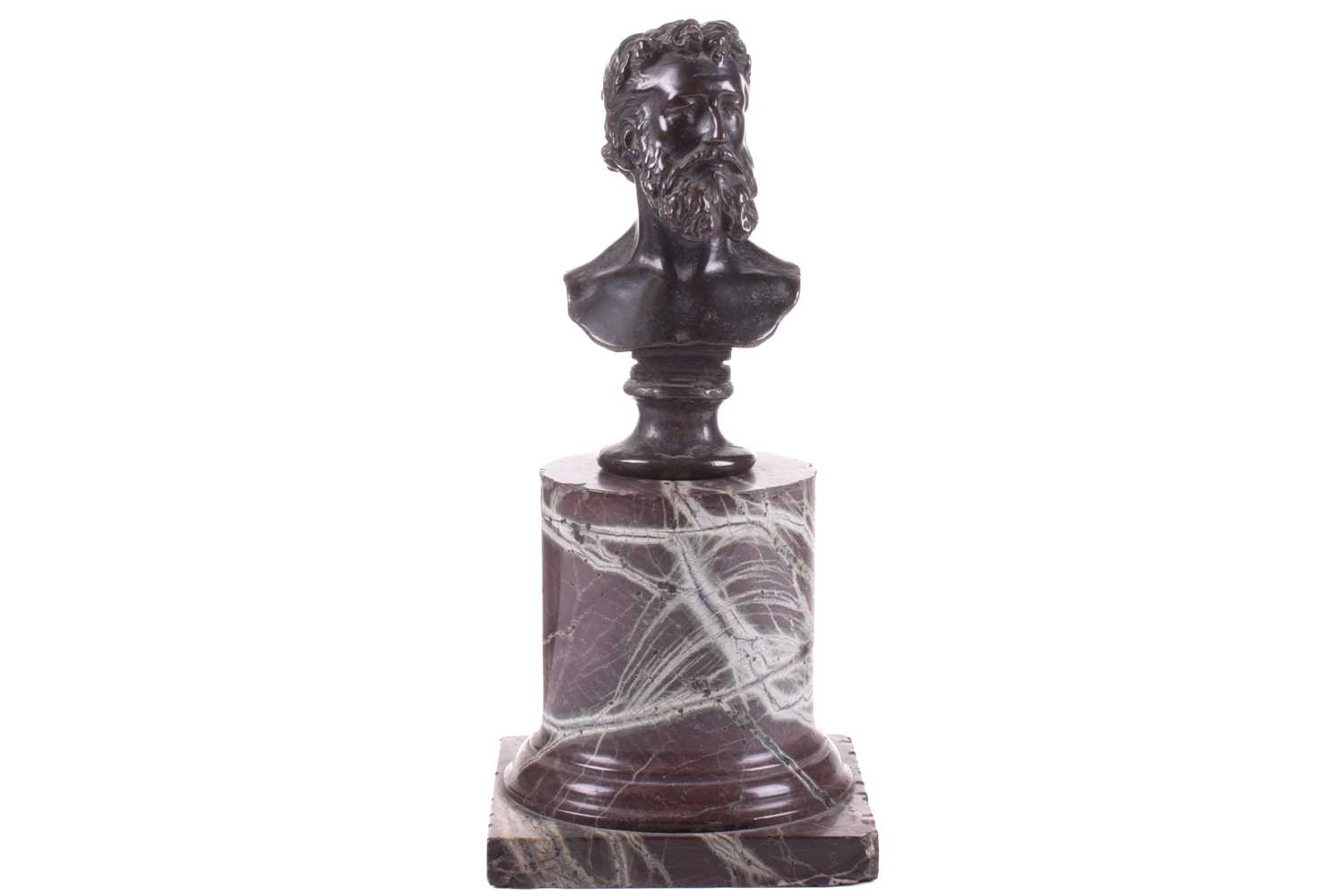 Lot 183 - A bronze bust of Lord Frederick Leighton (1830-...