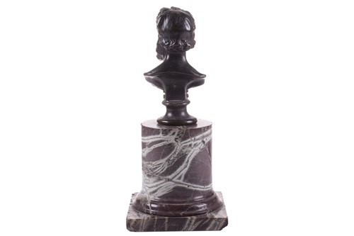Lot 183 - A bronze bust of Lord Frederick Leighton (1830-...