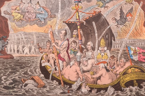 Lot 78 - After James Gillray (1756-1815), 'Charon's...