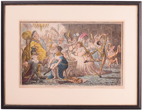 Lot 101 - After James Gillray (1756-1815), 'Dilettanti...