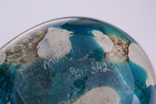 Lot 253 - A large Mdina glass lollipop shape Agape vase,...