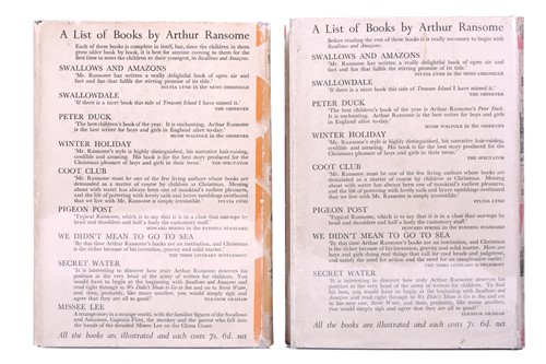 Lot 222 - Arthur Ransome, ten first edition novels...
