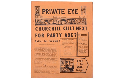 Lot 218 - Private Eye: The first edition Friday 25th...