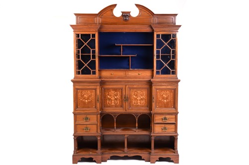 Lot 146 - A fine Edwardian mahogany and inlaid inverted...