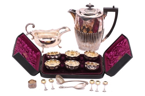 Lot 564 - A cased set of six Victorian silver...