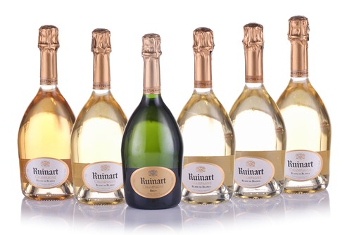 Lot 290 - Five bottles of Ruinart Blanc de Blancs...