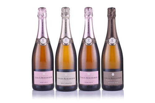 Lot 287 - Two bottles of Louis Roederer Rose Champagne,...