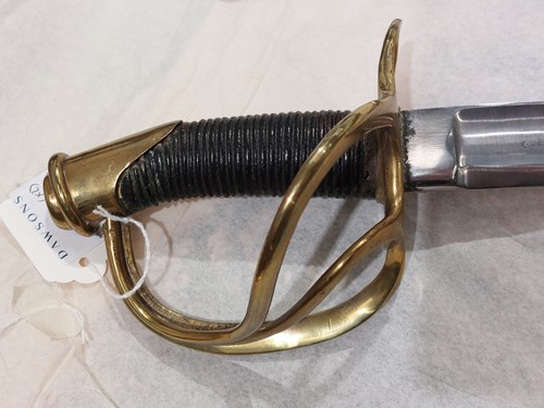 Lot 356 - Two French 1822 light cavalry sabres and...