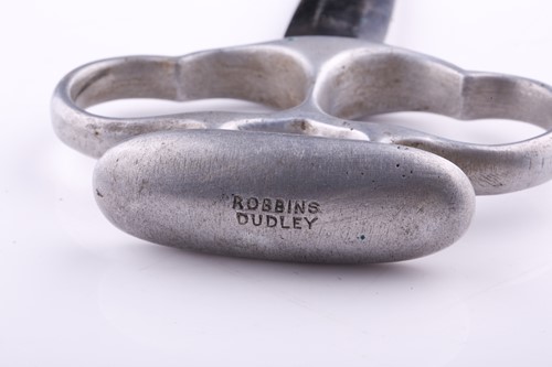 Lot 265 - An original WWI Robbins of Dudley push dagger...