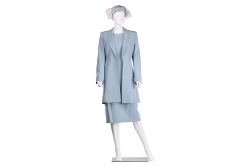 Lot 89 - Catherine Walker - a two piece pale blue suit...