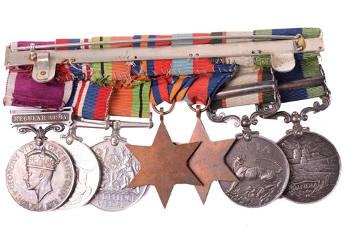 Lot 354 - A mid-20th century medal group, with Army...