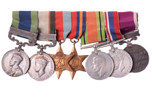 Lot 354 - A mid-20th century medal group, with Army...