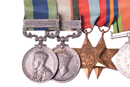 Lot 354 - A mid-20th century medal group, with Army...