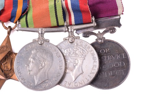 Lot 354 - A mid-20th century medal group, with Army...