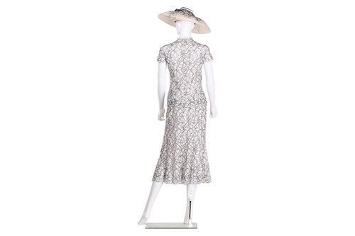Lot 99 - Catherine Walker - a two-piece lace co-ord...