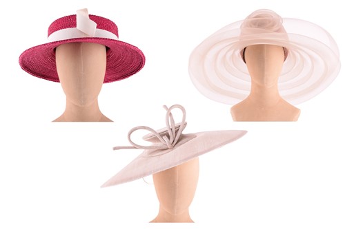 Lot 111 - Three fascinators; a Slyvia Fletcher at James...