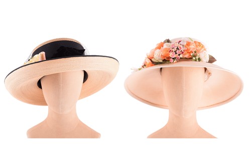 Lot 109 - A Christian Dior licence chapeaux floral hat...
