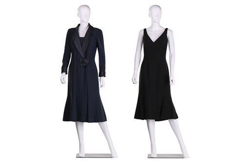 Lot 108 - Bruce Oldfield - two midi-length dresses and a...