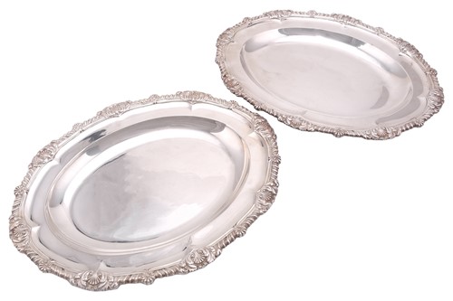 Lot 502 - A pair of George IV meat dishes by Rundell,...