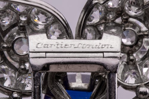 Lot 184 - A spectacular Cartier Kashmir sapphire and...