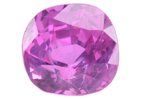 Lot 337 - A 5.10ct cushion shape pink sapphire,...