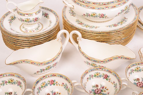 Lot 287 - Set of Coalport ‘Ming Rose’ dinnerware, seats...