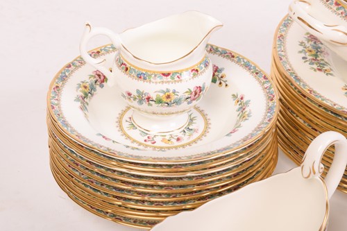 Lot 287 - Set of Coalport ‘Ming Rose’ dinnerware, seats...