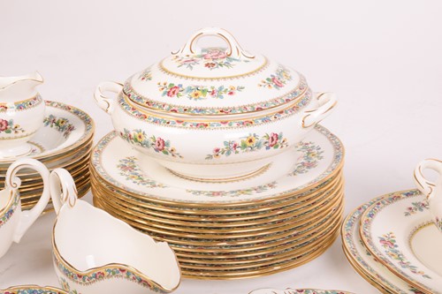 Lot 287 - Set of Coalport ‘Ming Rose’ dinnerware, seats...