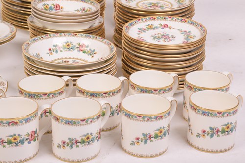 Lot 287 - Set of Coalport ‘Ming Rose’ dinnerware, seats...