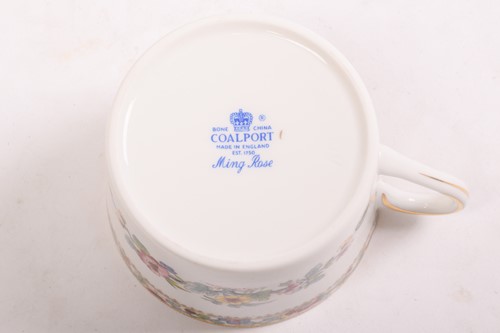 Lot 287 - Set of Coalport ‘Ming Rose’ dinnerware, seats...