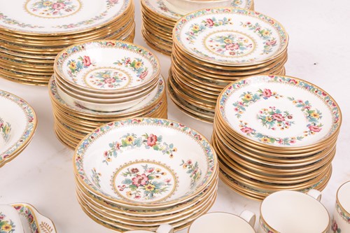 Lot 287 - Set of Coalport ‘Ming Rose’ dinnerware, seats...