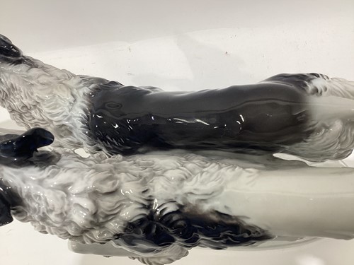 Lot 95 - A Rosenthal porcelain figure of two Borzoi...