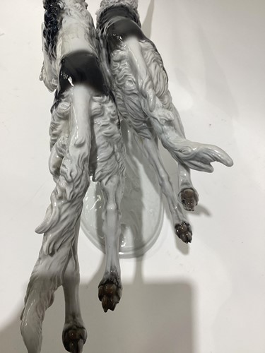 Lot 95 - A Rosenthal porcelain figure of two Borzoi...