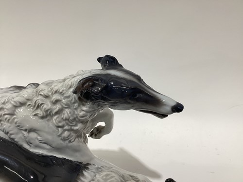 Lot 95 - A Rosenthal porcelain figure of two Borzoi...
