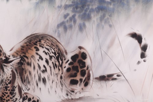 Lot 22 - Ralph Thompson (1913-2009), Leopards, signed,...