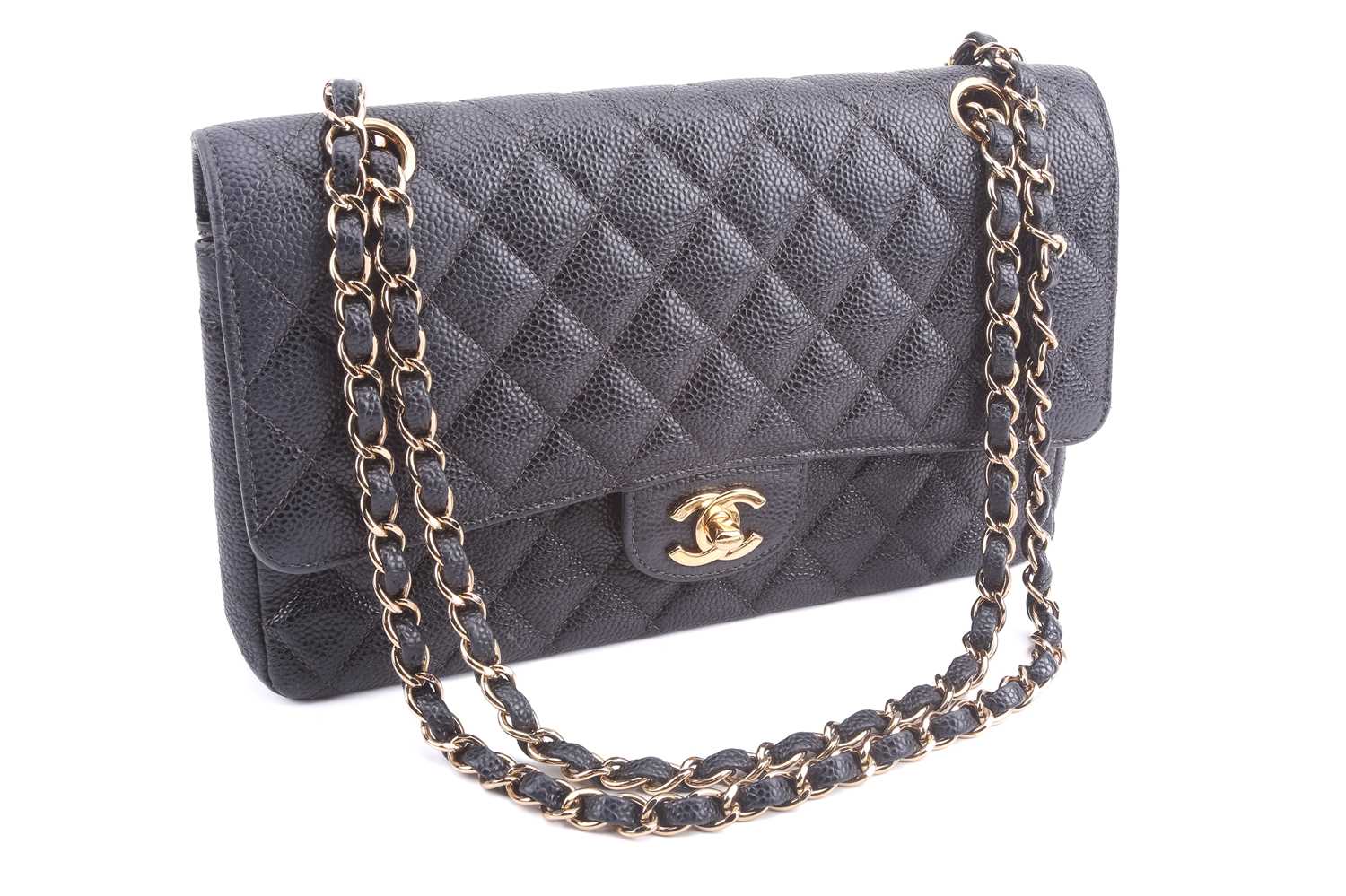 Lot 40 - Chanel - a medium classic double flap bag in