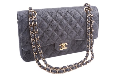 Lot 40 - Chanel - a medium classic double flap bag in...