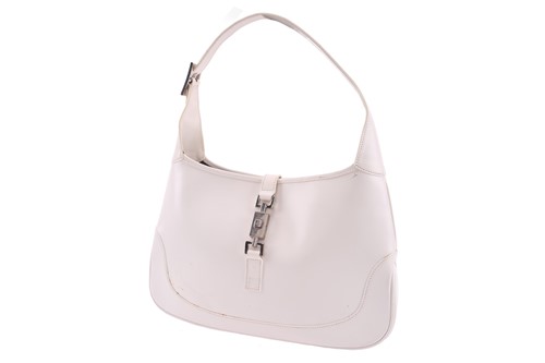 Lot 14 - Gucci - 'Jackie' shoulder bag in white brushed...