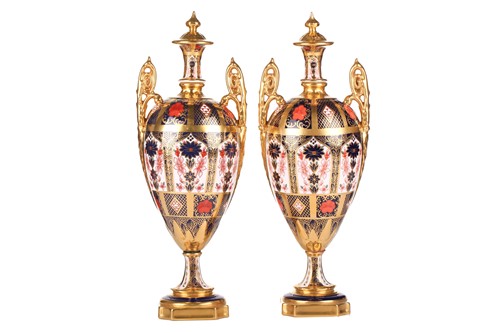 Lot 227 - Two matching Royal Crown Derby "Old Imari "...