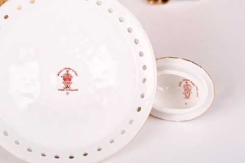Lot 274 - A Royal Crown Derby "Old Imari"two matching...
