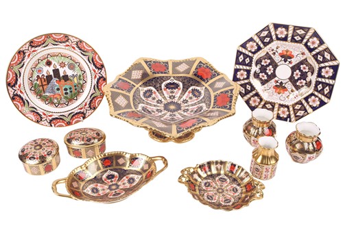 Lot 251 - A large Royal Crown Derby "Old Imari" pattern...