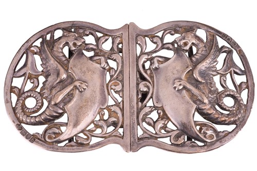 Lot 516 - A late Victorian silver nurses buckle by...